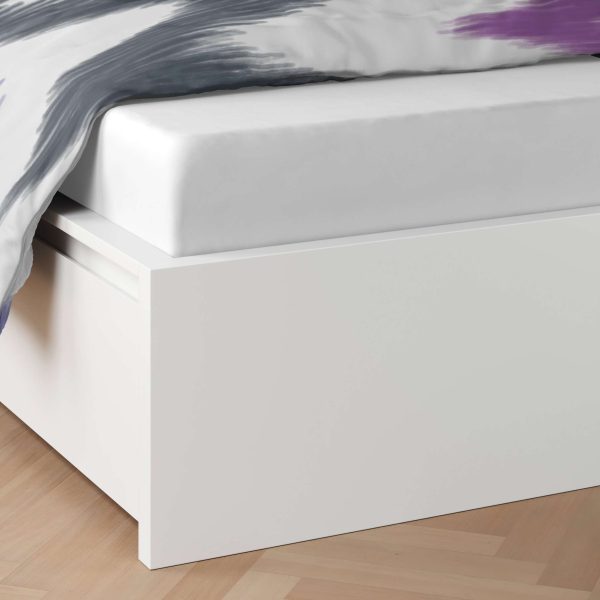 etérea Microfaser Bettwäsche Zick Zack Pflaume Violet und Türkis Online – Bild 4