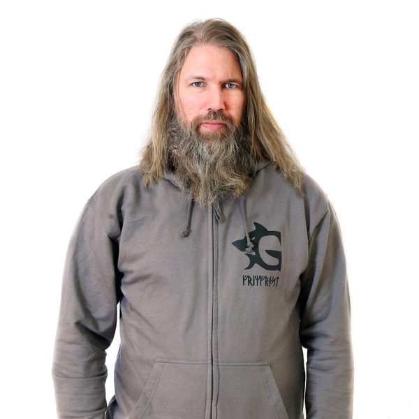 Zip Hoodie, Grimfrost, Steel Grey Zu verkaufen