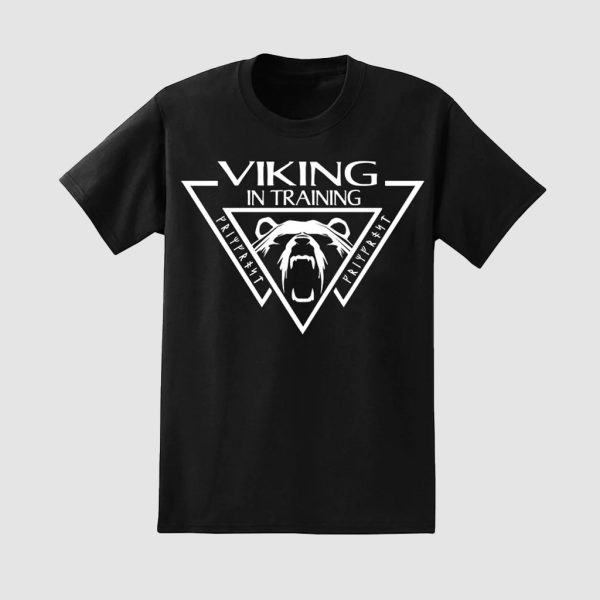 Kinder T-Shirt, Viking, Schwarz Angebot